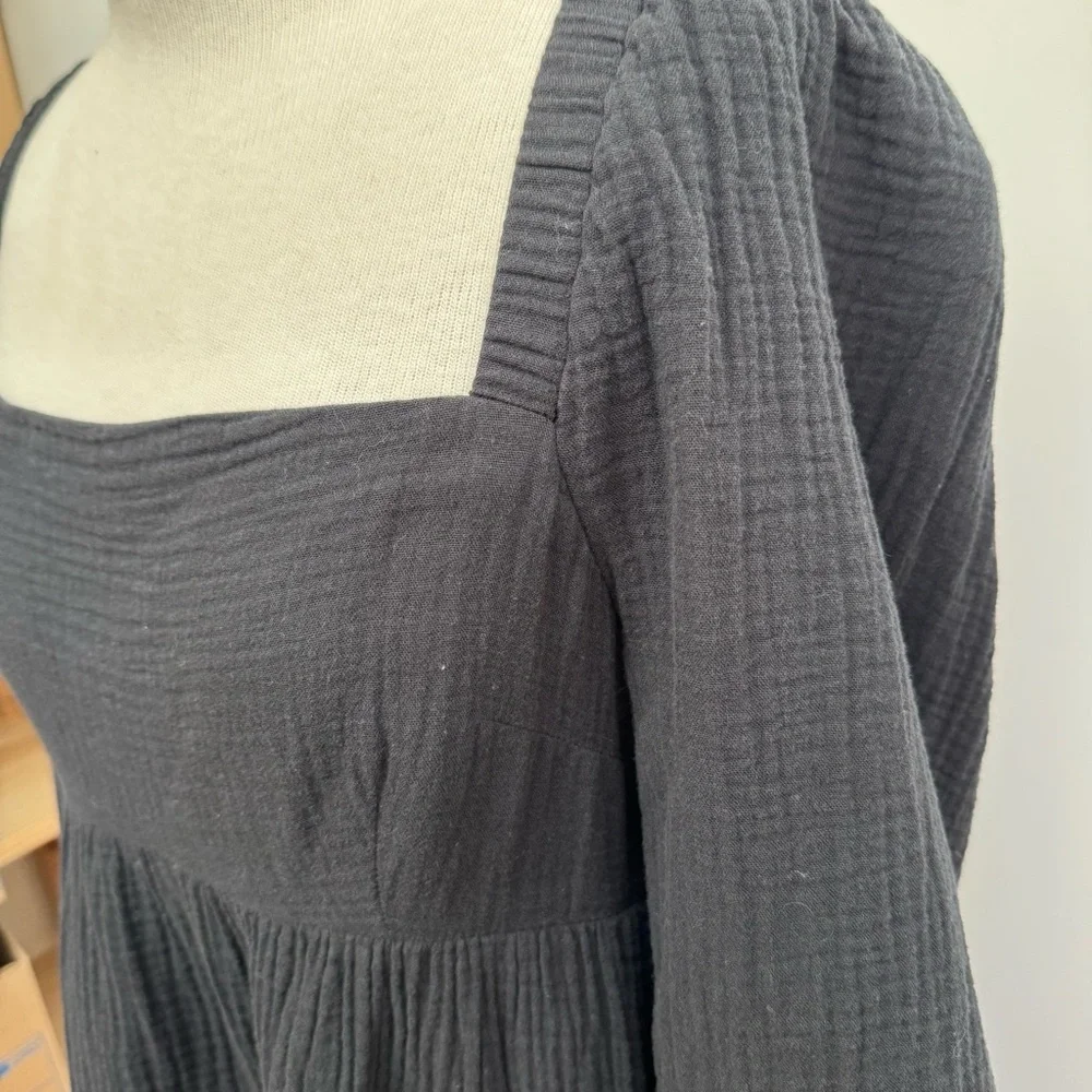 J.‎ Crew Square Neck Cotton Gauze Milkmaid Dress